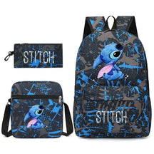 Kit Escolar Lilo & Stitch 3 em 1: Mochila, Bolsa de ombro e Estojo