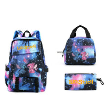 Kit Escolar Lilo & Stitch: Mochila, Lancheira e Estojo