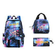 Kit Escolar Lilo & Stitch: Mochila, Lancheira e Estojo