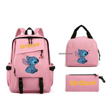 Kit Escolar Lilo & Stitch: Mochila, Lancheira e Estojo