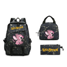 Kit Escolar Lilo & Stitch: Mochila, Lancheira e Estojo