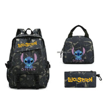 Kit Escolar Lilo & Stitch: Mochila, Lancheira e Estojo