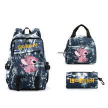 Kit Escolar Lilo & Stitch: Mochila, Lancheira e Estojo