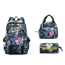 Kit Escolar Lilo & Stitch: Mochila, Lancheira e Estojo
