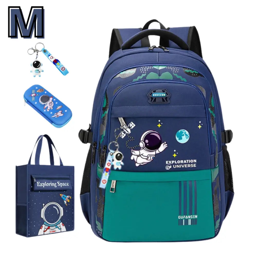 Kit Mochila Escolar Astronauta Ortopédica