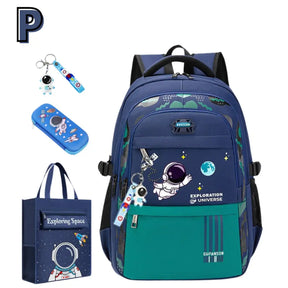 Kit Mochila Escolar Astronauta Ortopédica