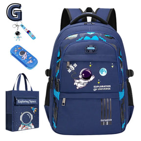 Kit Mochila Escolar Astronauta Ortopédica