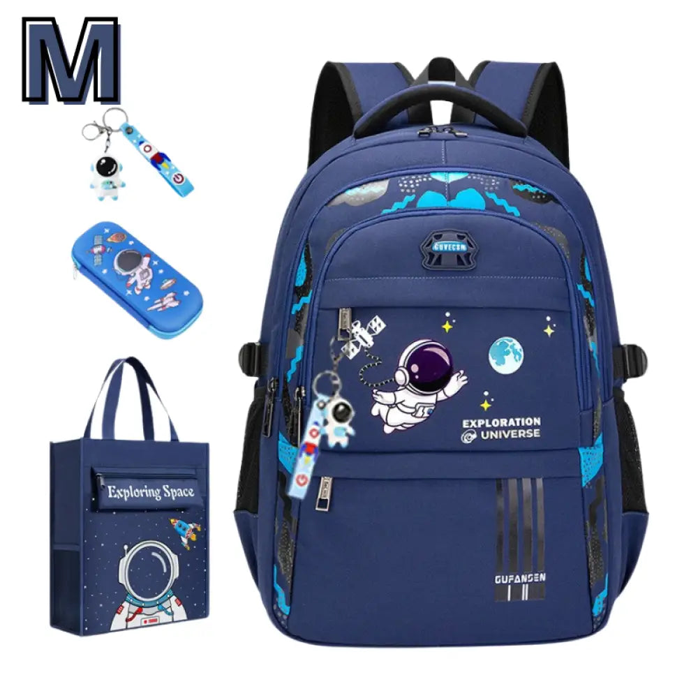 Kit Mochila Escolar Astronauta Ortopédica