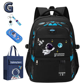 Kit Mochila Escolar Astronauta Ortopédica