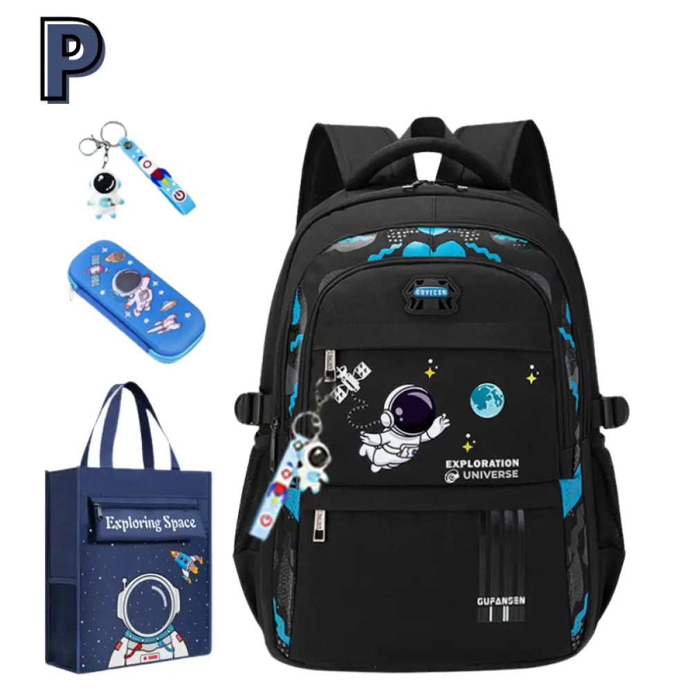Kit Mochila Escolar Astronauta Ortopédica