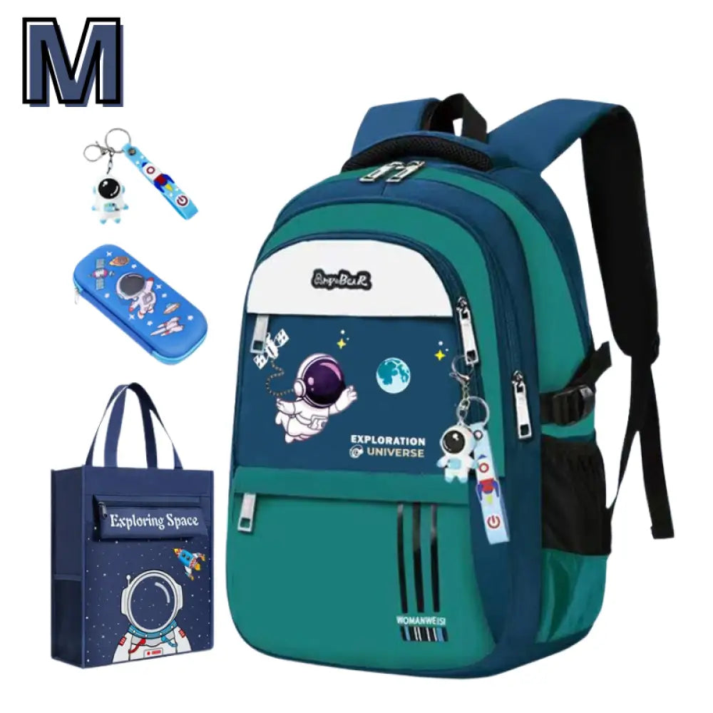 Kit Mochila Escolar Astronauta Ortopédica