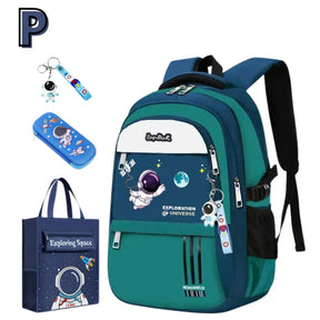 Kit Mochila Escolar Astronauta Ortopédica