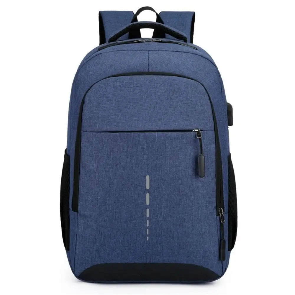Mochila Clássica Impermeável com entrada de Fone de Ouvido e USB para Carregamento