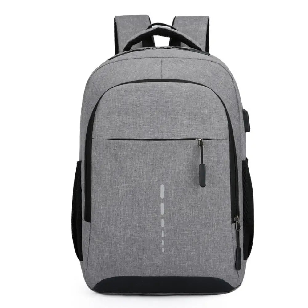 Mochila Clássica Impermeável com entrada de Fone de Ouvido e USB para Carregamento