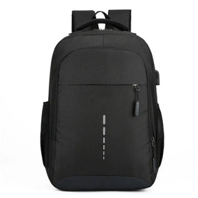 Mochila Clássica Impermeável com entrada de Fone de Ouvido e USB para Carregamento