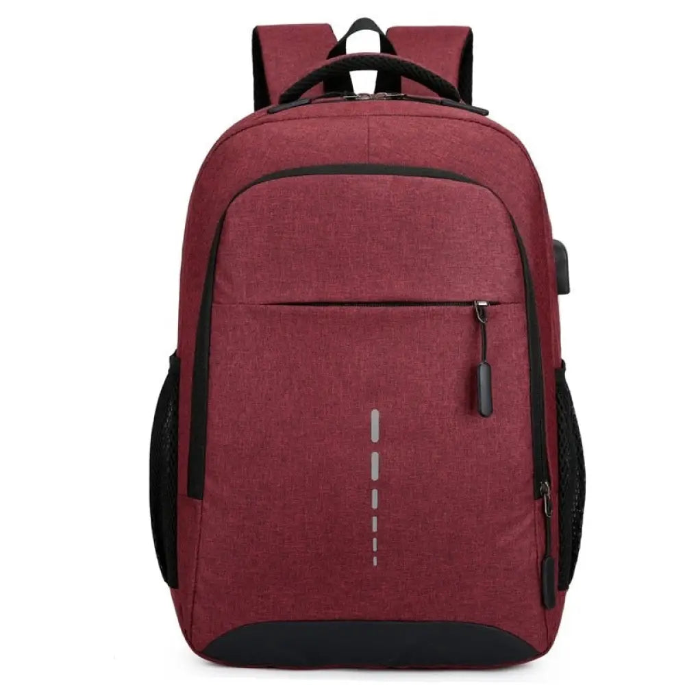 Mochila Clássica Impermeável com entrada de Fone de Ouvido e USB para Carregamento