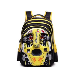 Mochila Escolar De Carro 3D - Impermeável Amarela G