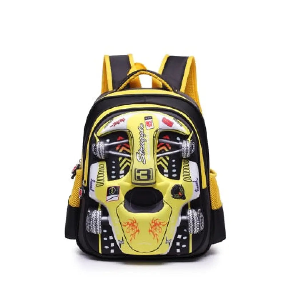 Mochila Escolar De Carro 3D - Impermeável Amarela M