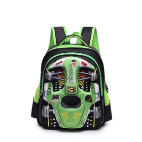 Mochila Escolar De Carro 3D - Impermeável Verde P