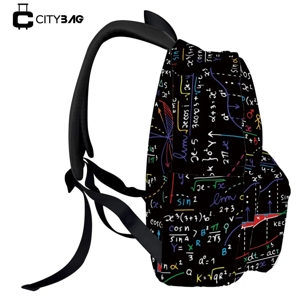 Mochila Escolar de Fórmula Matemática