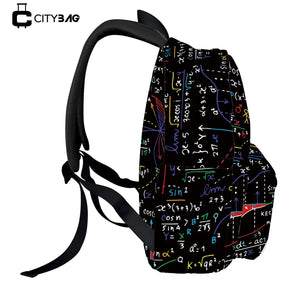 Mochila Escolar de Fórmula Matemática
