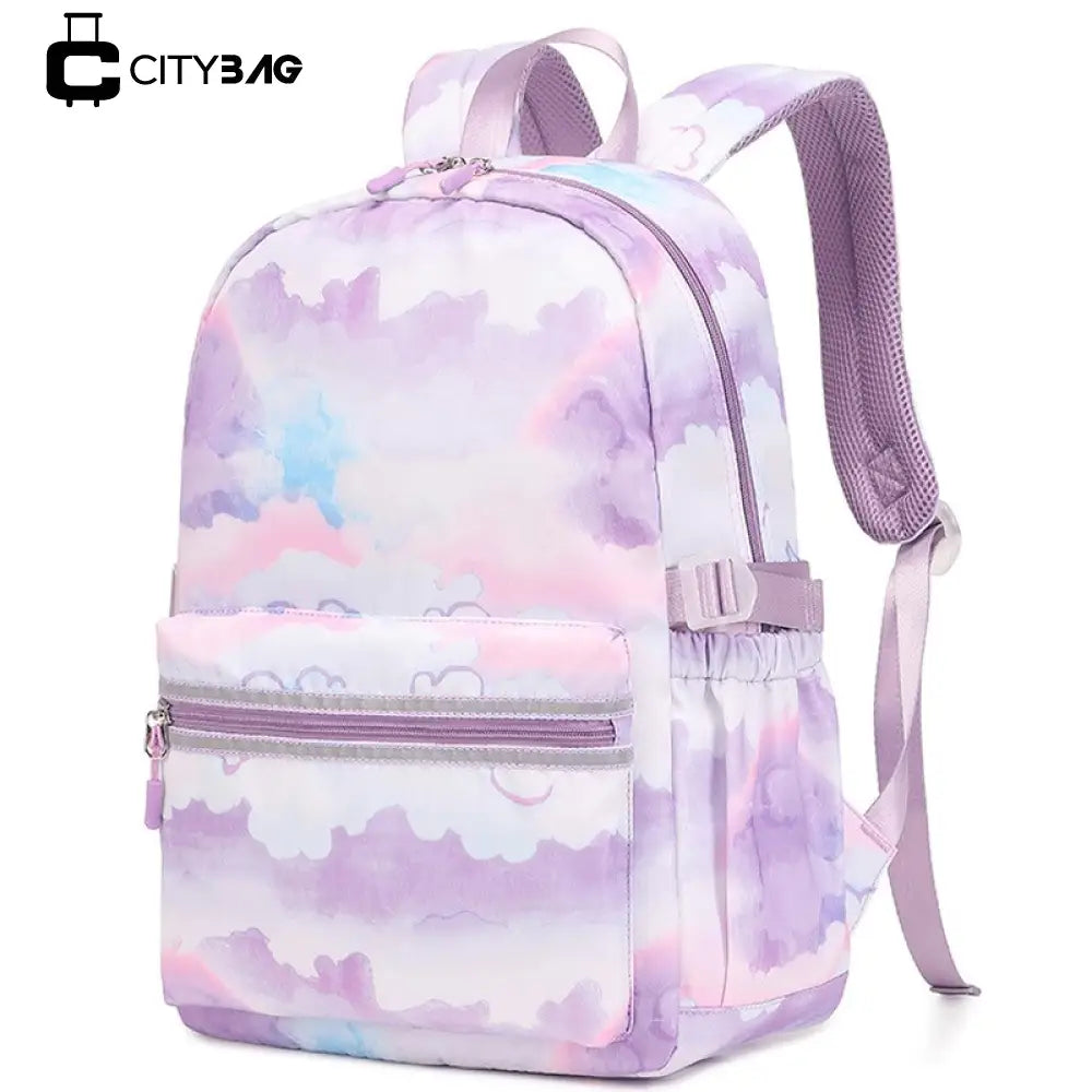 Mochila Escolar Feminina Infantil Com Lancheira E Estojo Kit 3 Peças