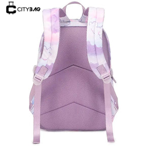 Mochila Escolar Feminina Infantil Com Lancheira E Estojo Kit 3 Peças