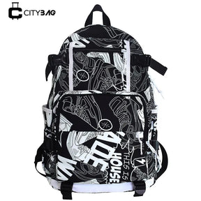 Mochila Escolar Funcional Impressão de Grafite - CityBag