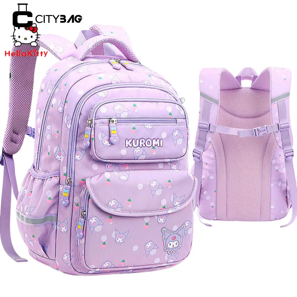 Mochila Escolar Hello Kitty para Meninas