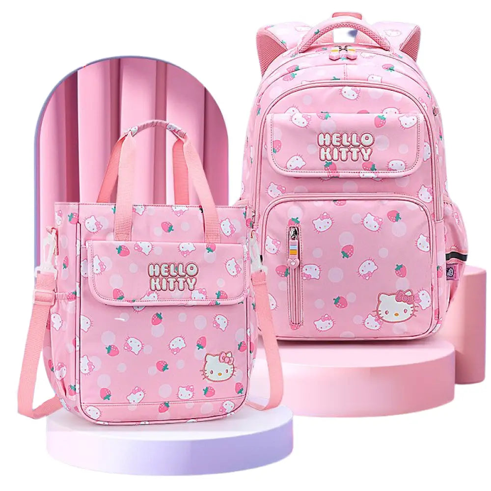 Mochila Escolar Hello Kitty para Meninas