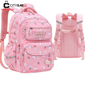 Mochila Escolar Hello Kitty para Meninas