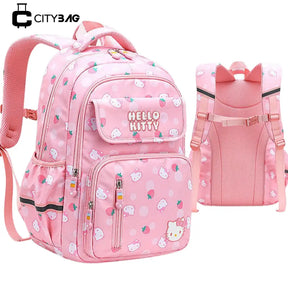 Mochila Escolar Hello Kitty para Meninas