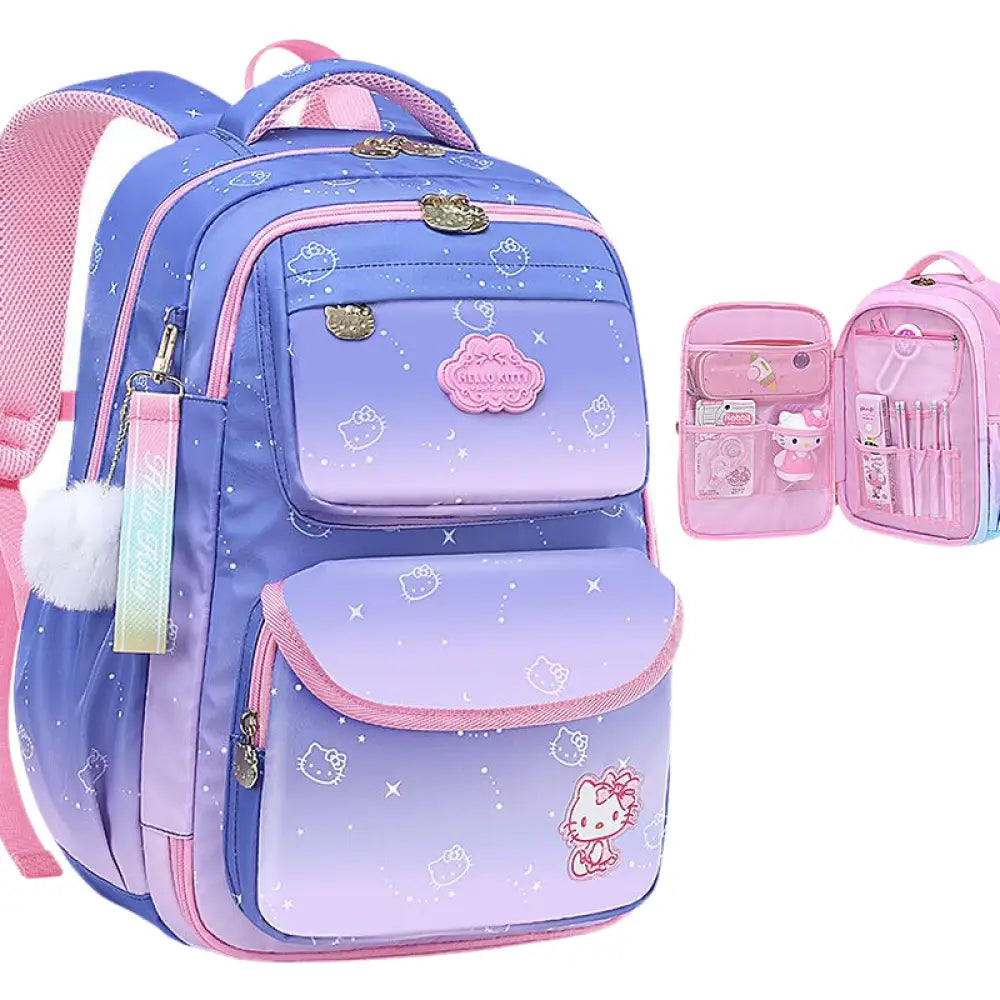 Mochila Escolar Hello Kitty para Meninas