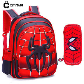 Mochila Escolar Infantil Homem Aranha 3D