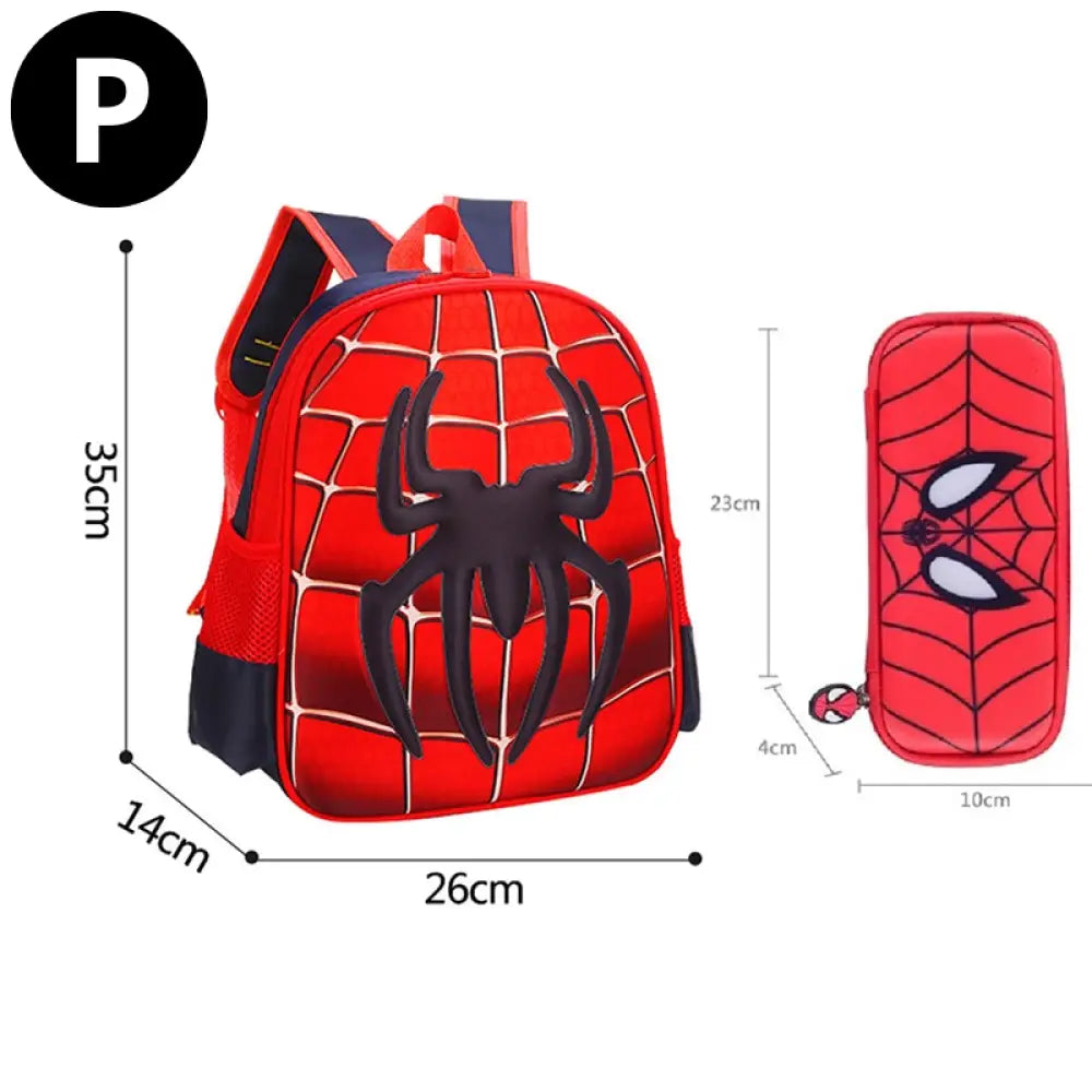 Mochila Escolar Infantil Homem Aranha 3D