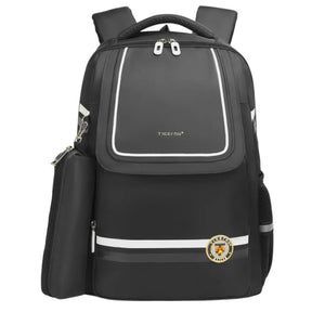 Mochila Escolar Moderna Com Estojo Preta