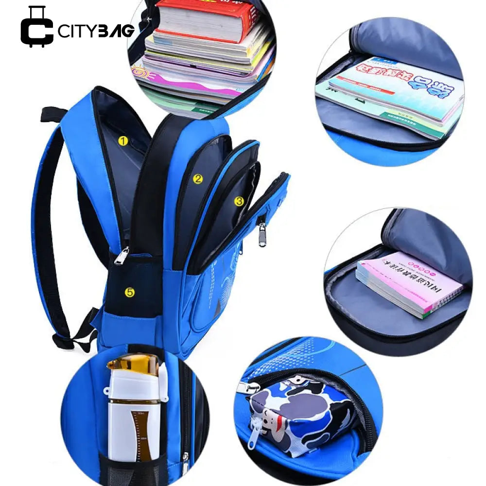 Mochila Escolar Ortopédica Impermeável Infantil