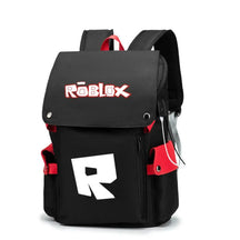 Mochila Escolar Roblox com Entrada de Fones de Ouvido e USB