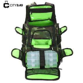 Mochila Impermeável para Pesca Com / Sem 4 Caixas