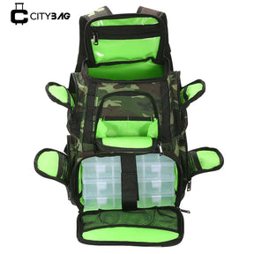 Mochila Impermeável para Pesca Com / Sem 4 Caixas