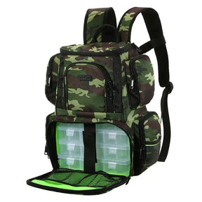 Mochila Impermeável para Pesca Com / Sem 4 Caixas