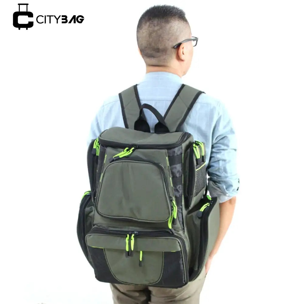 Mochila para Pesca com Grande Armazenamento