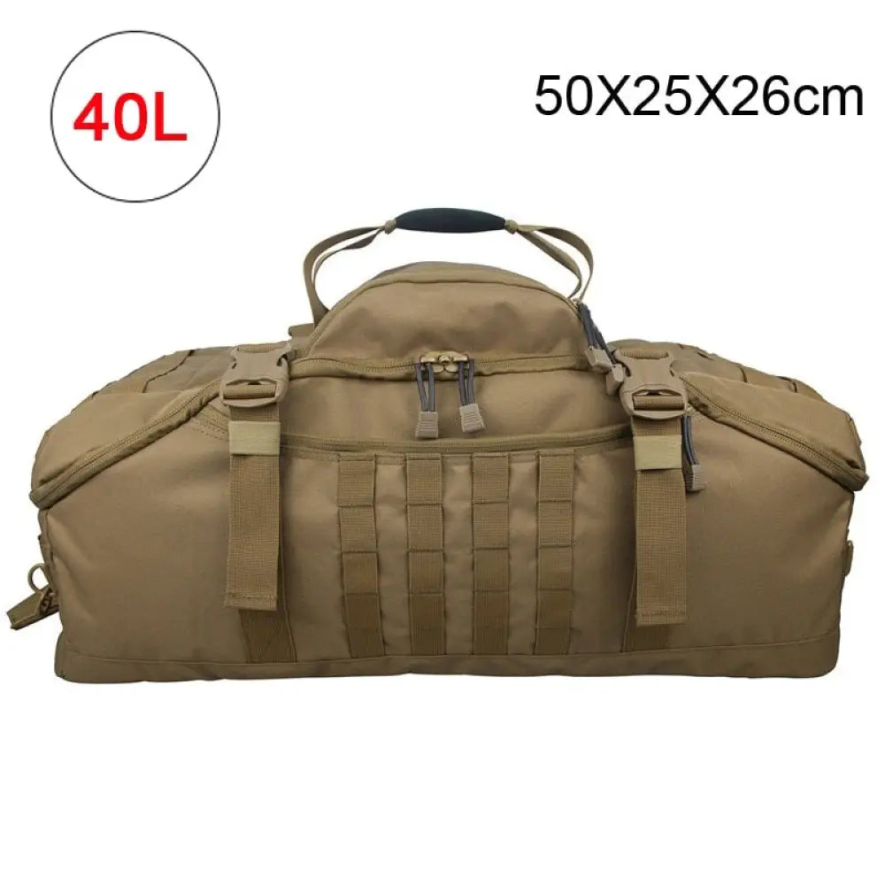 Mochila Tática Militar para Viagem ou Acampamento com 40L - 60L - 80L