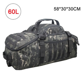 Mochila Tática Militar para Viagem ou Acampamento com 40L - 60L - 80L