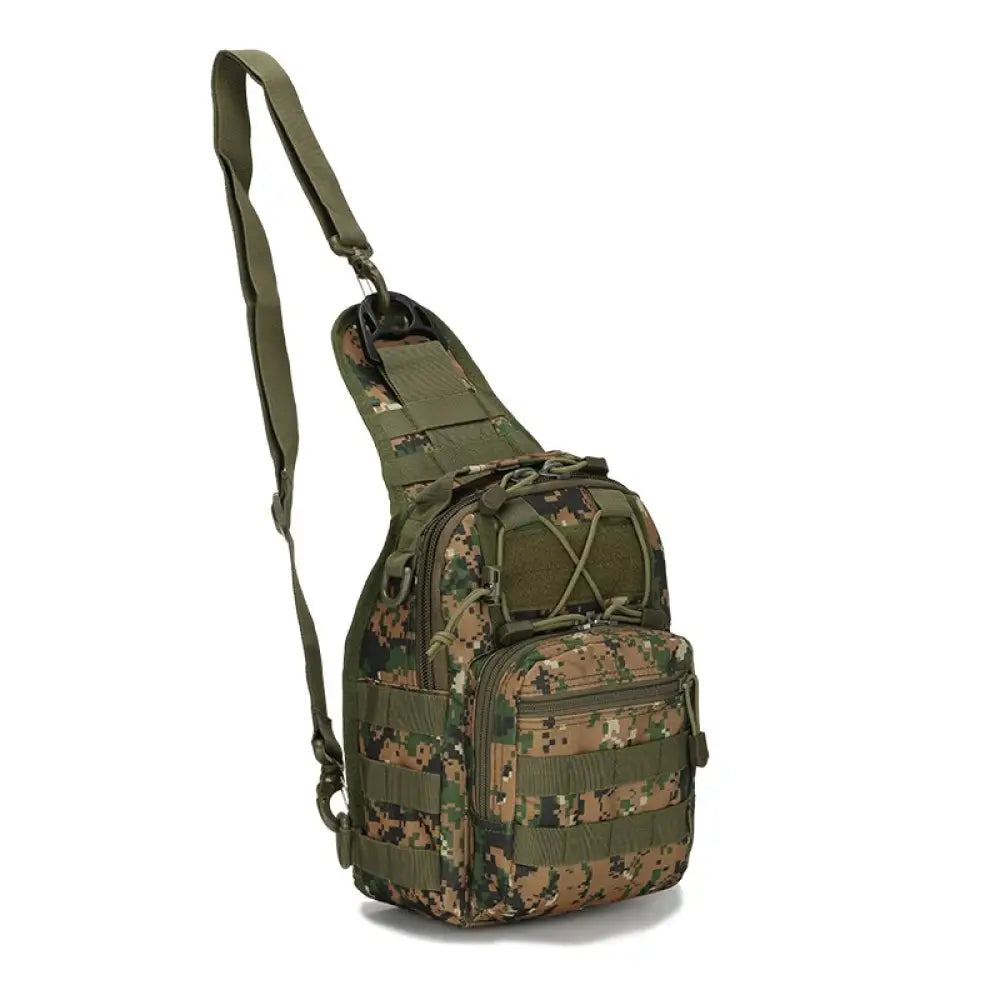 Mochila Transversal de Ombro/ Peito Tática - Esportiva
