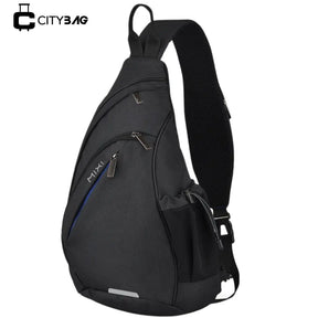 Mochila Transversal Versátil Masculina - Impermeável e com Entrada USB
