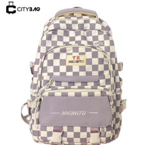 Mochila/Bolsa Escolar Feminina Xadrez
