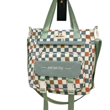 Mochila/Bolsa Escolar Feminina Xadrez