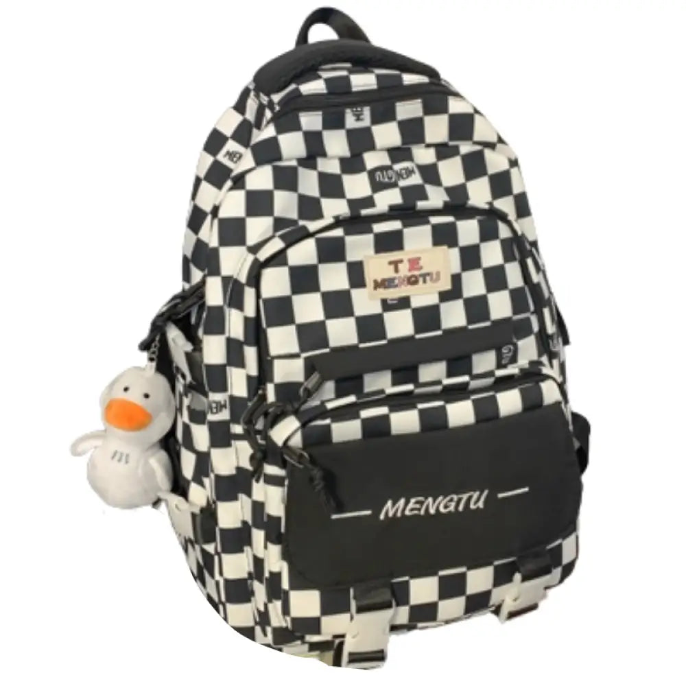 Mochila/Bolsa Escolar Feminina Xadrez