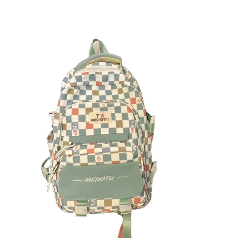 Mochila/Bolsa Escolar Feminina Xadrez